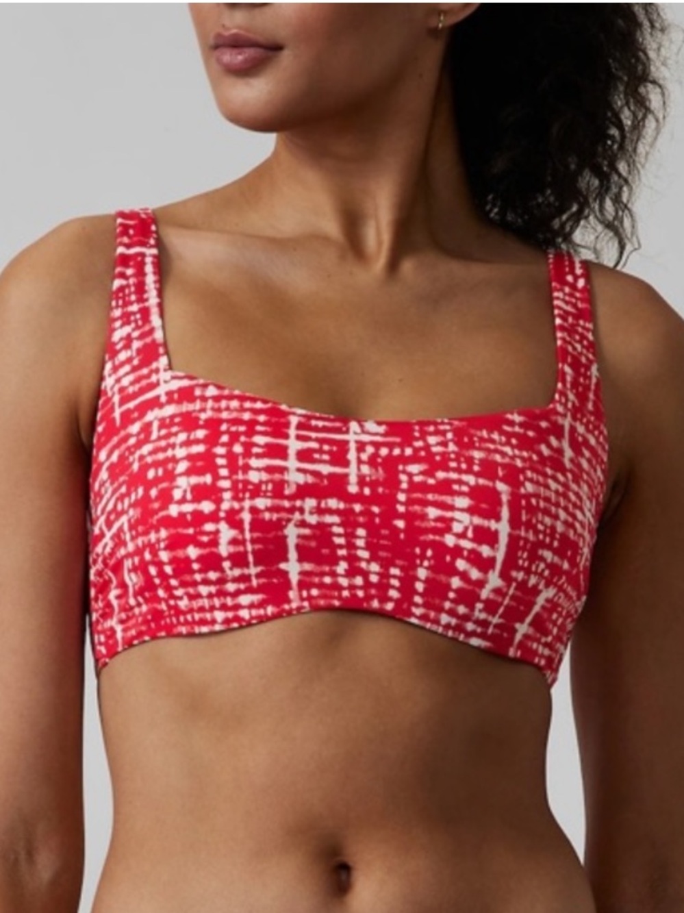 New Athleta Square Neck Bra Cup Bikini Top